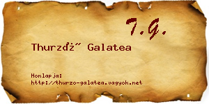 Thurzó Galatea névjegykártya