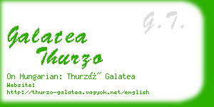 galatea thurzo business card